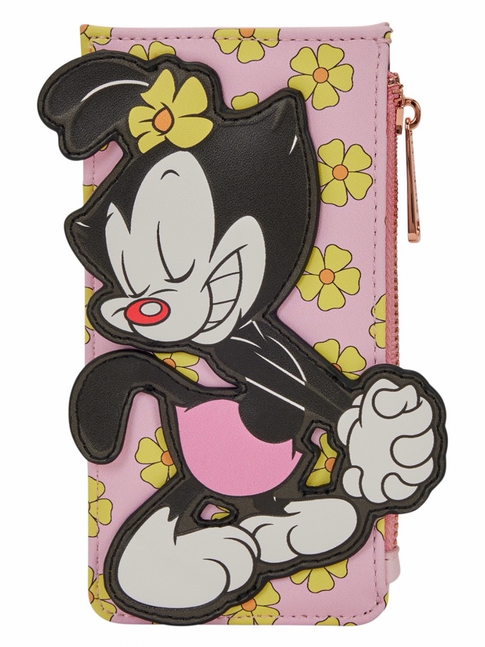 NWT Loungefly Animaniacs Exclusive Dot Warner Card Holder Floral Wallet Zipper